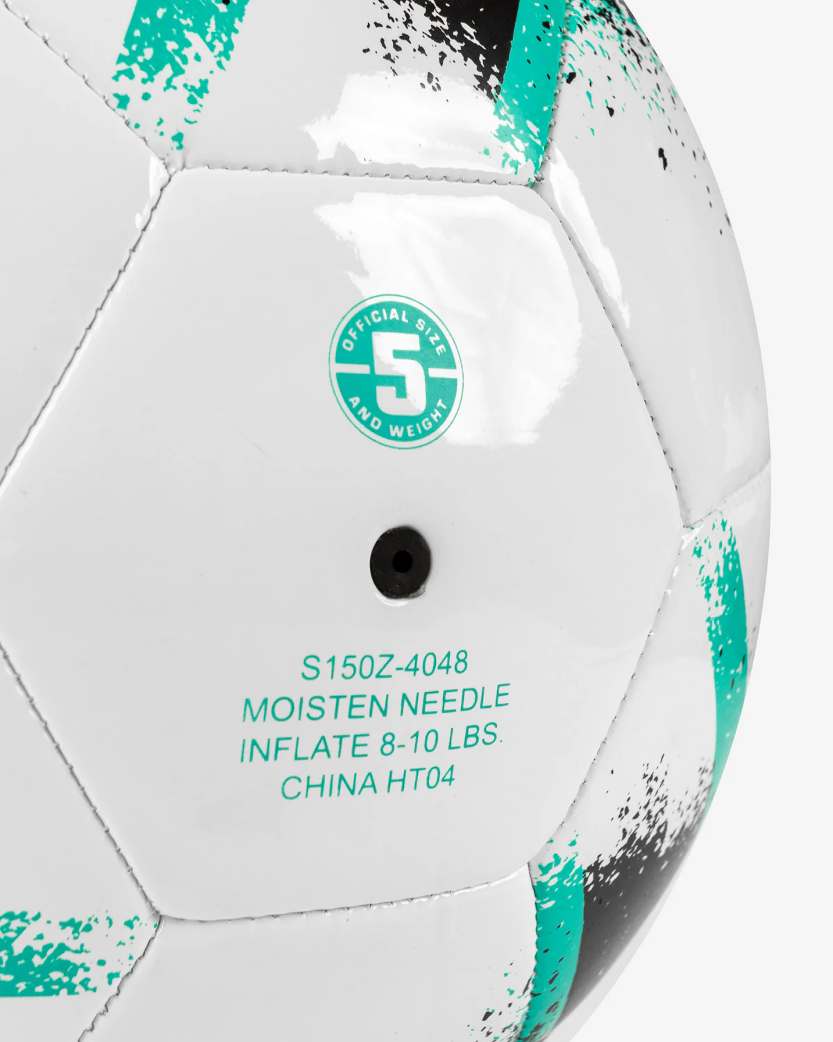 Dude Perfect Official Soccer Ball (White/Black/Mint) - Image 9
