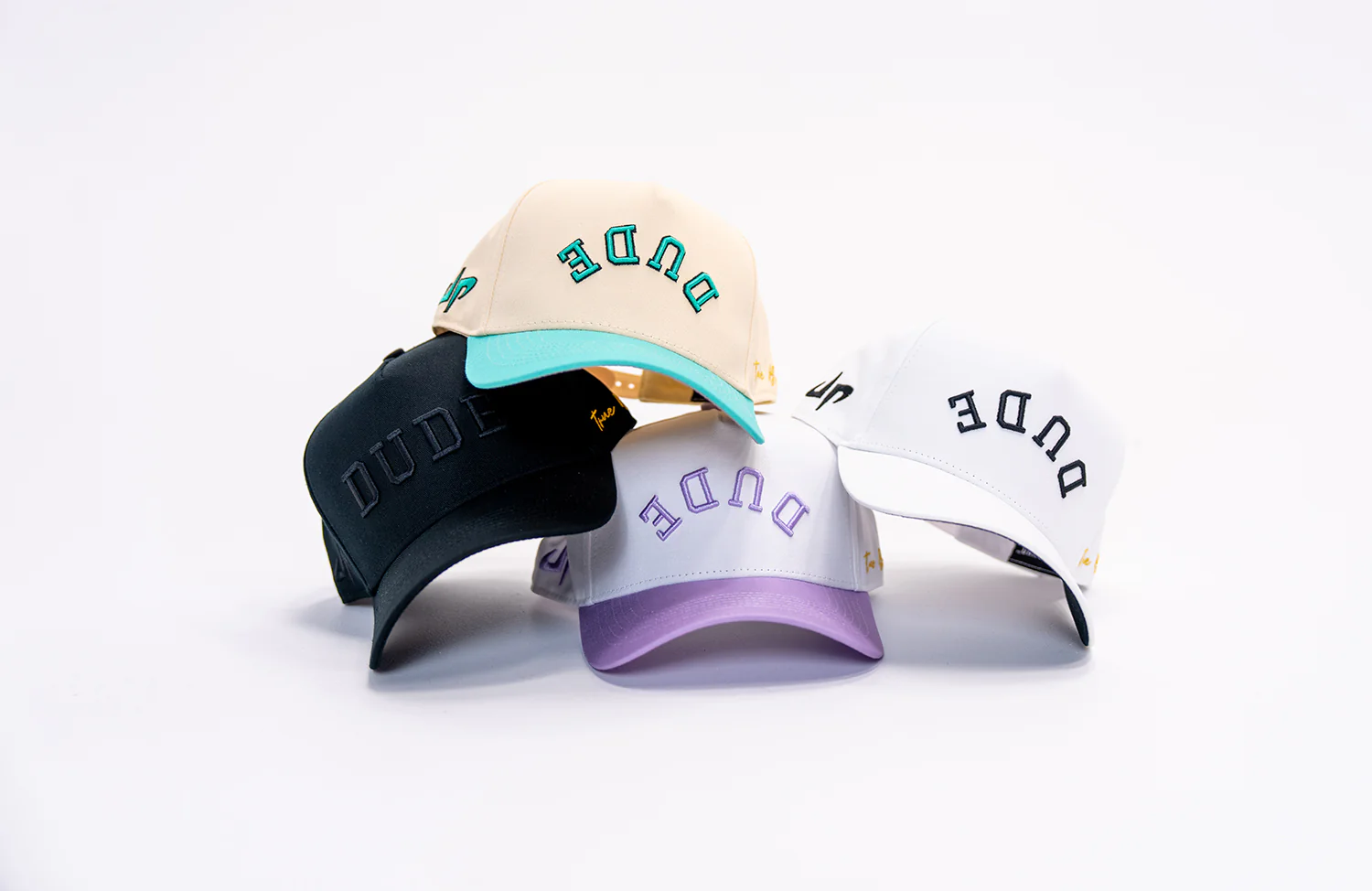The DUDE Hat - White/Purple - Image 6