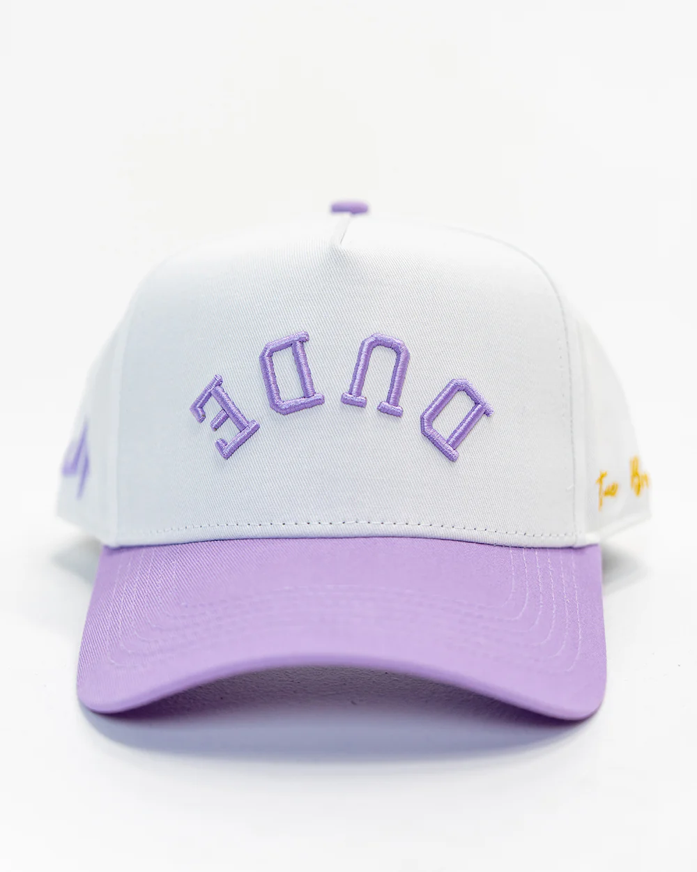 The DUDE Hat - White/Purple - Image 7